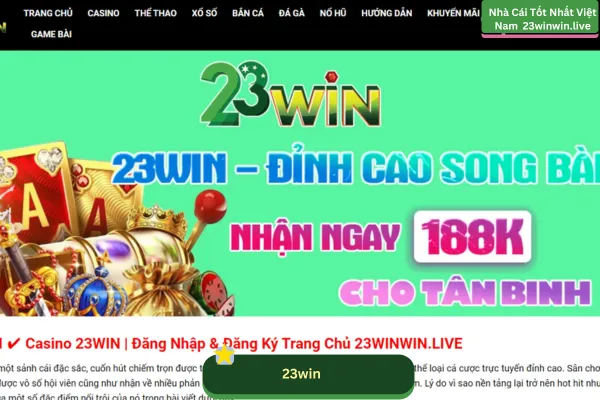 23win - plantagraritz.us.com là nền tảng giải trí trực tuyến hàng đầu